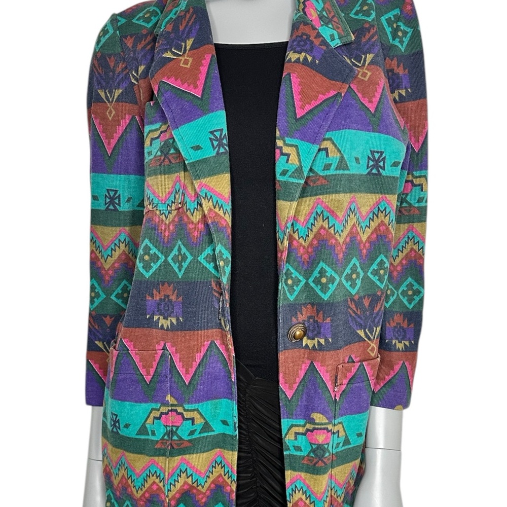 Vintage Western Geometric Patterned Women's Jacket